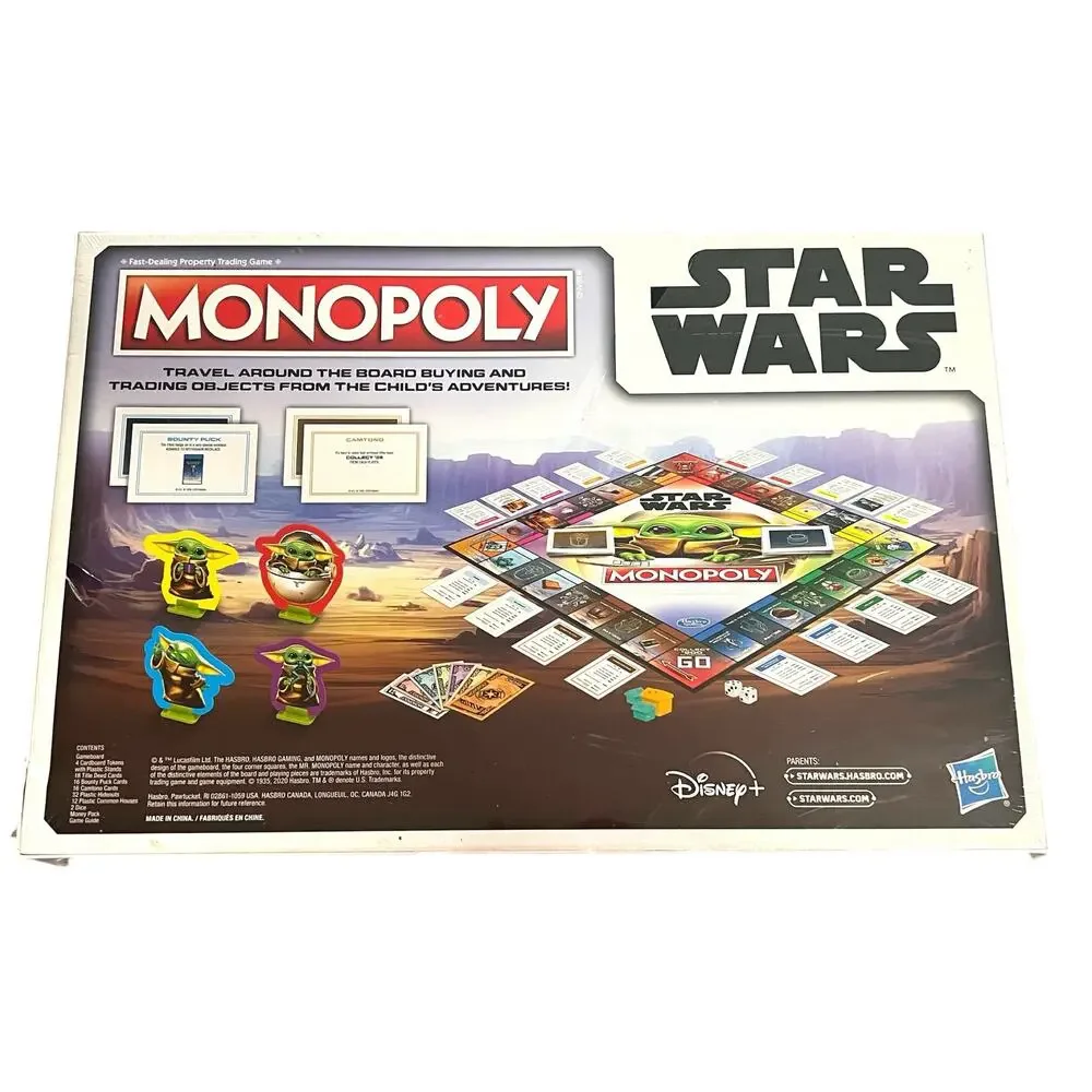 Monopoly Star Wars Mandalorian The Child Grogu Edition Board Game New Sealed